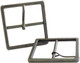 41mm Gunmetal One-Pin Square Buckles - (Pack of 2)